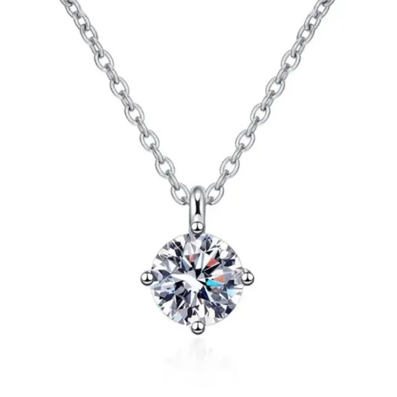 Jewelry - 2 Carat Moissanite Necklace - Includes GRA Certificate